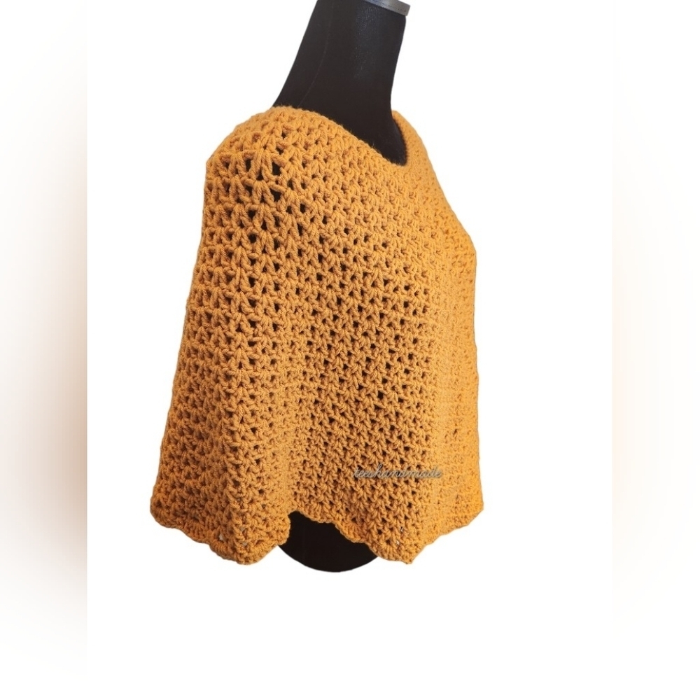 Handmade Crocheted Poncho